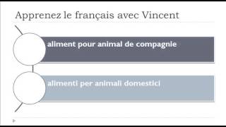 Imparare il francese = Vocabolario = alimenti per il bestiame