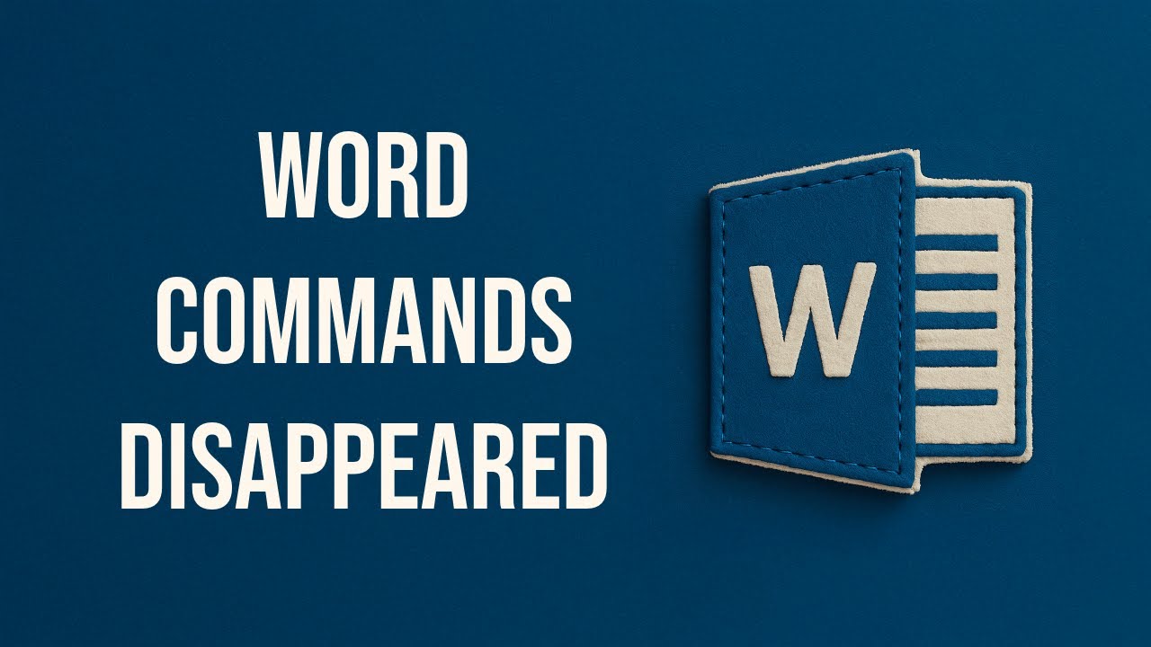 Mod Ribbon Word Error Message How to Make the Ribbon Reappear in Word (Show Missing Commands) - YouTube