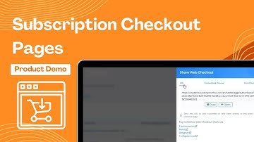Linking Checkout Pages (Subscription Checkout)