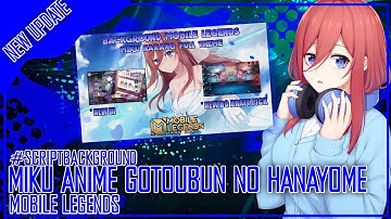 New Update !!! Script Background Miku Full UI Anime Gotoubun No Hanayome | Mobile Legends