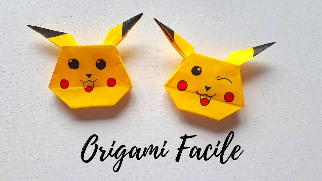 Origami Facile Pikachu YouTube