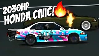 【Pixel Car Racer】Honda Civic Coupè Build!