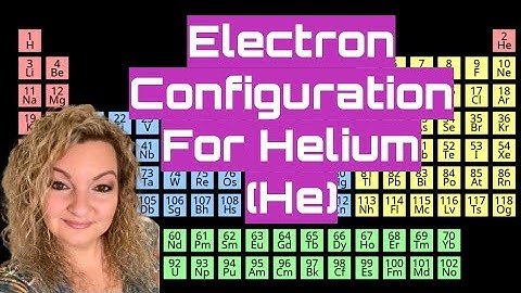 Helium Electron Configuration | How to write the Electron Configuration for Helium | He