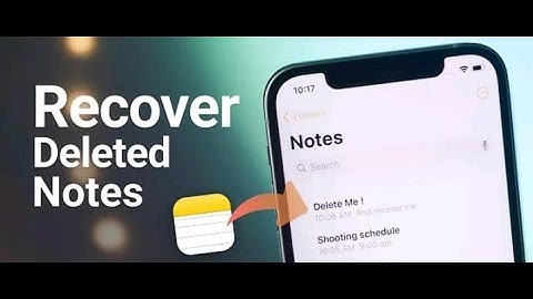 How to Recover Permanently Deleted Notes on iPhone with/without Backup
