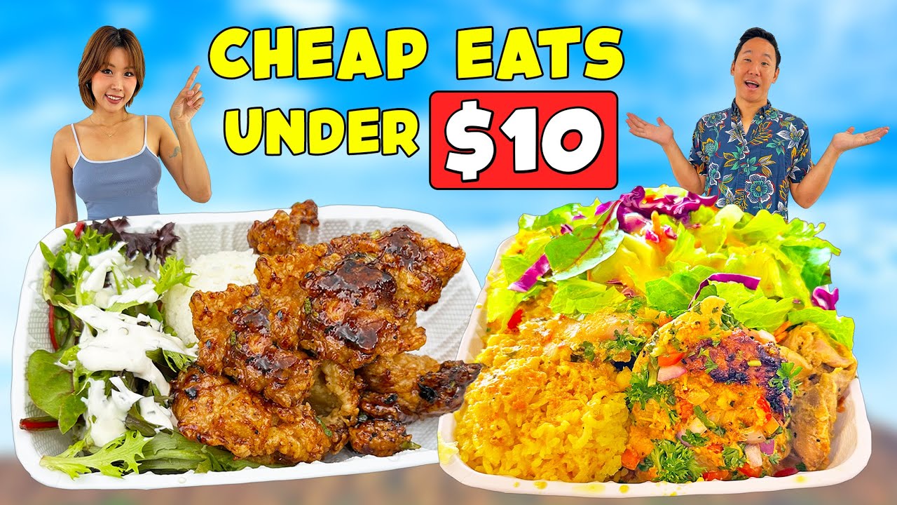 Еда за 10 долларов на Гавайях?! Лучшие недорогие места, где можно поесть на Оаху!