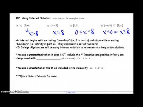 1.7 Interval Notation