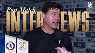 Sterling & Pochettino React To Chelseas First 2324 Premier League Victory Chelsea 3-0 Luton Town