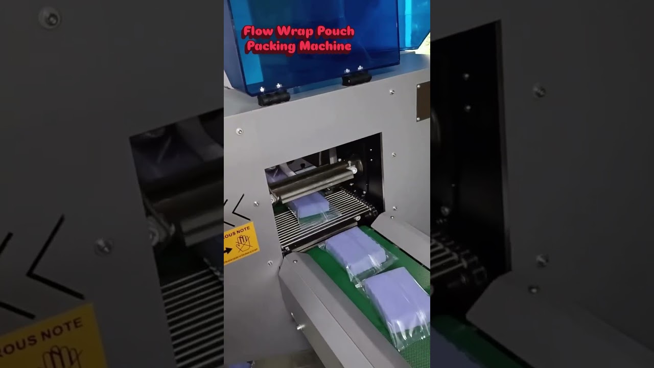 📦 Power up your production with our high-speed flow wrap machine… 