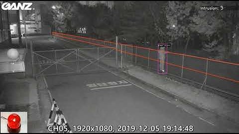 Learn how AI detects a person climbing a fence with the Ganz AI Box