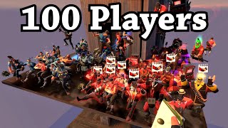 Team Fortress 2 with a 100 Player Server was a Mistake