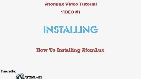 wordpress theme tutorial - Atomlux video #1 - How To Installing AtomLux