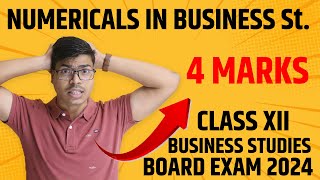 Numericals in Business studies | MUST DO 4 Marks | Financial management | Class 12 Board exam 2024