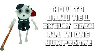 How to Draw New Skelly Rash All in one Jumpscare - Roblox Piggy Step by Step