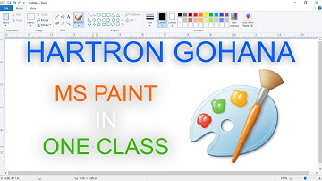MS Paint in one class | Hartron Gohana
