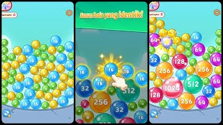 lucky bubble 2048 Gameplay Android screenshot 1