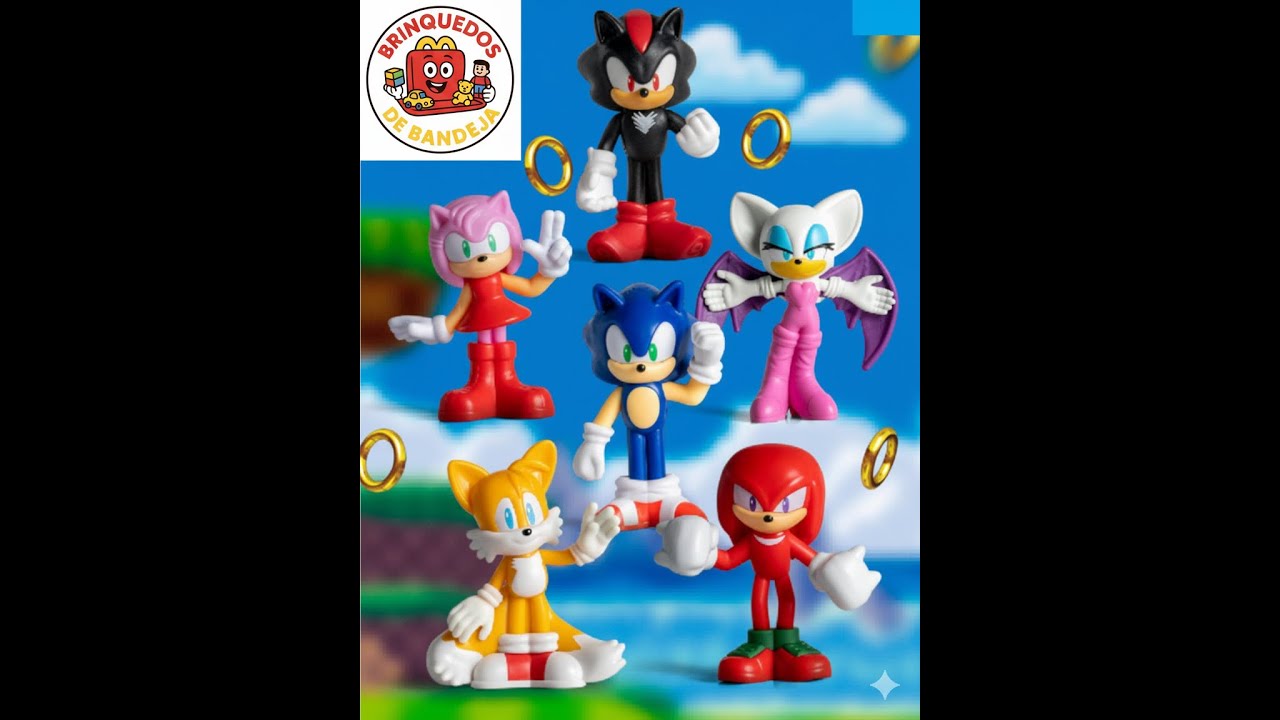 COLEÇÃO COMPLETA do SONIC do Burger King!!! 😍💥