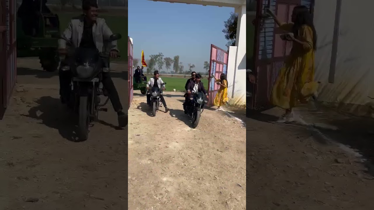 Farewell entry by class 12 in UP school  be like 