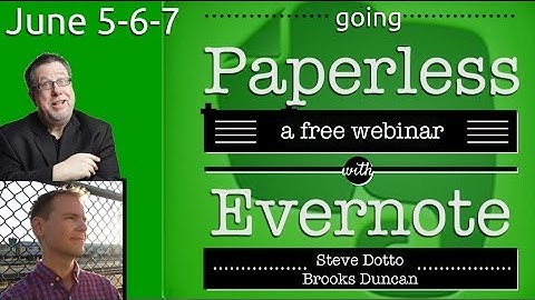 Going Paperless with Evernote