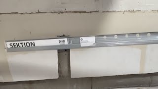 How To Install IKEA Kitchen Cabinet Support Rail