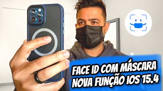 Como usar Face iD com Máscara iPhone? iOS 15.4 Face iD com Máscara SIMPLES FÁCIL E RÁPIDO 2022