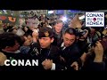 Conan's Rock Star Airport Reception In Korea | CONAN on TBS