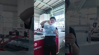 800ZD 4 function die cut drawstring soft loop patch carry handle plastic shopping bag making machine