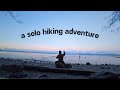 a solo hiking adventure