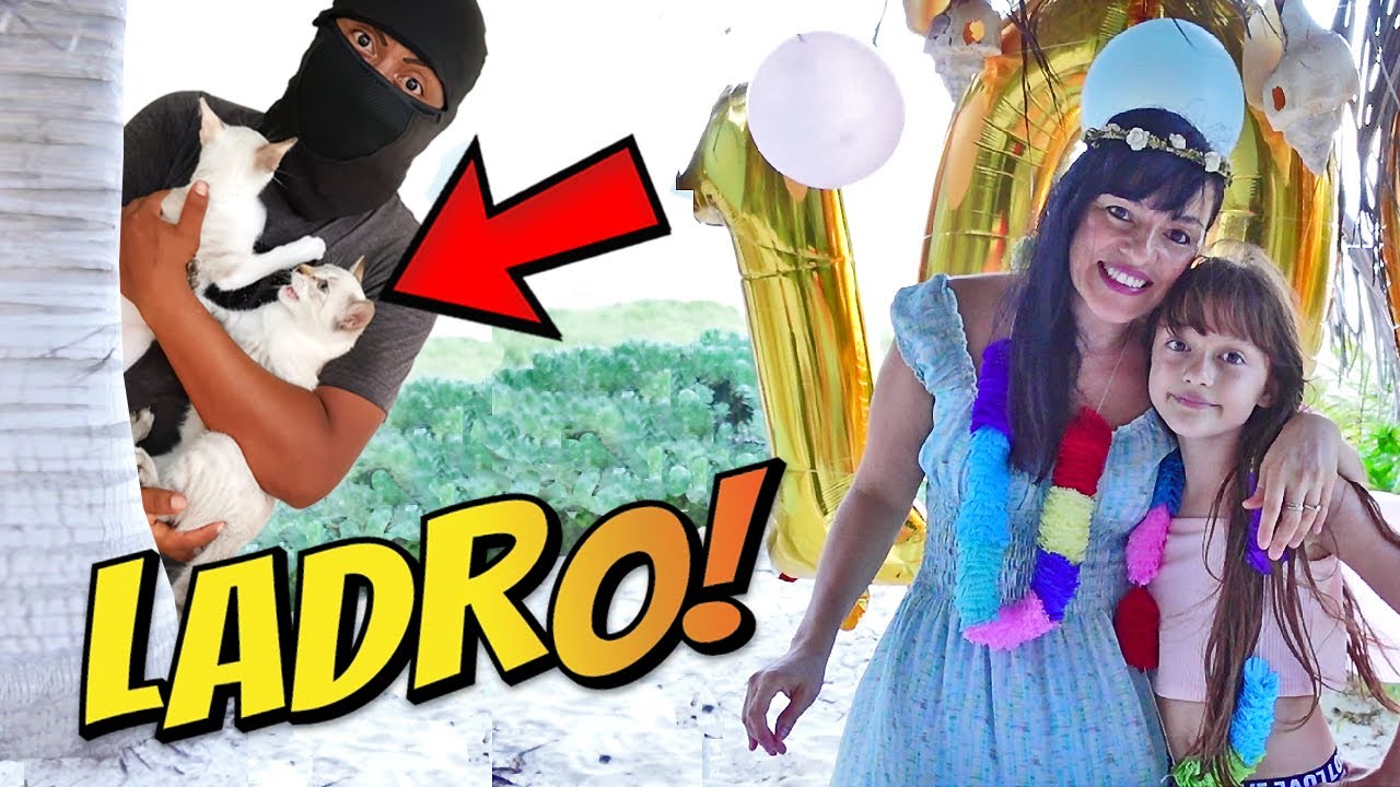 UN LADRO RUBA LE GATTINE DI NASCOSTO DA SOFI E MONI DURANTE LA FESTA SPECIALE 100.000 iscritti