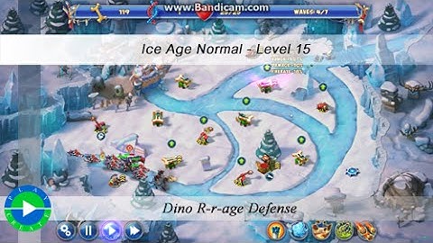 Dino Rage walkthrough (normal - ice age) - Level 15