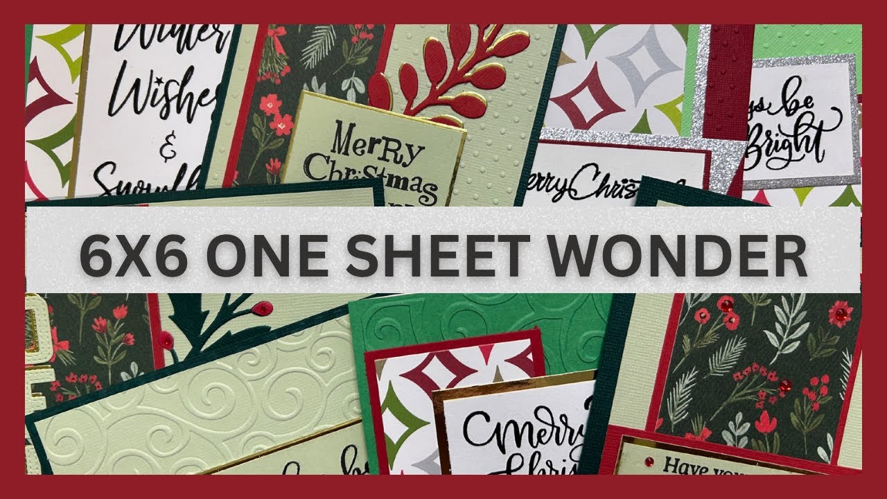 Сделайте 4 открытки из 1 листа бумаги размером 6х6!