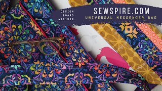 Sewspire Design Board #121520: How to sew a one of a kind messenger bag for your laptop computer