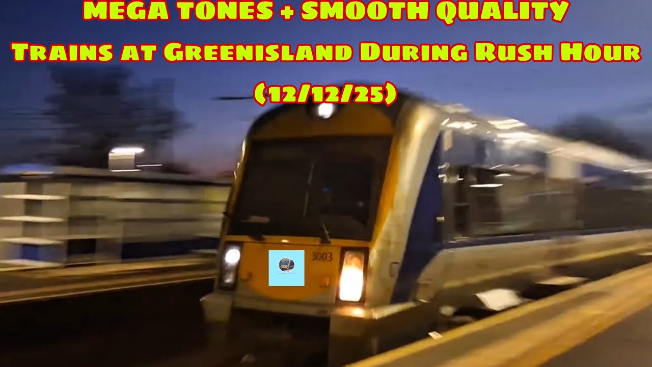 (SMOOTH QUALITY + MEGA TONES) Trains at Greenisland During Rush Hour! (12/12/2025)