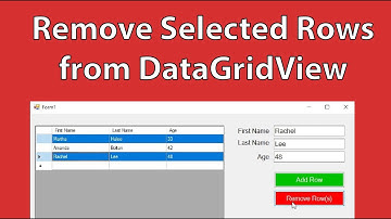 Remove Multiple Selected Rows From DataGridView in C#
