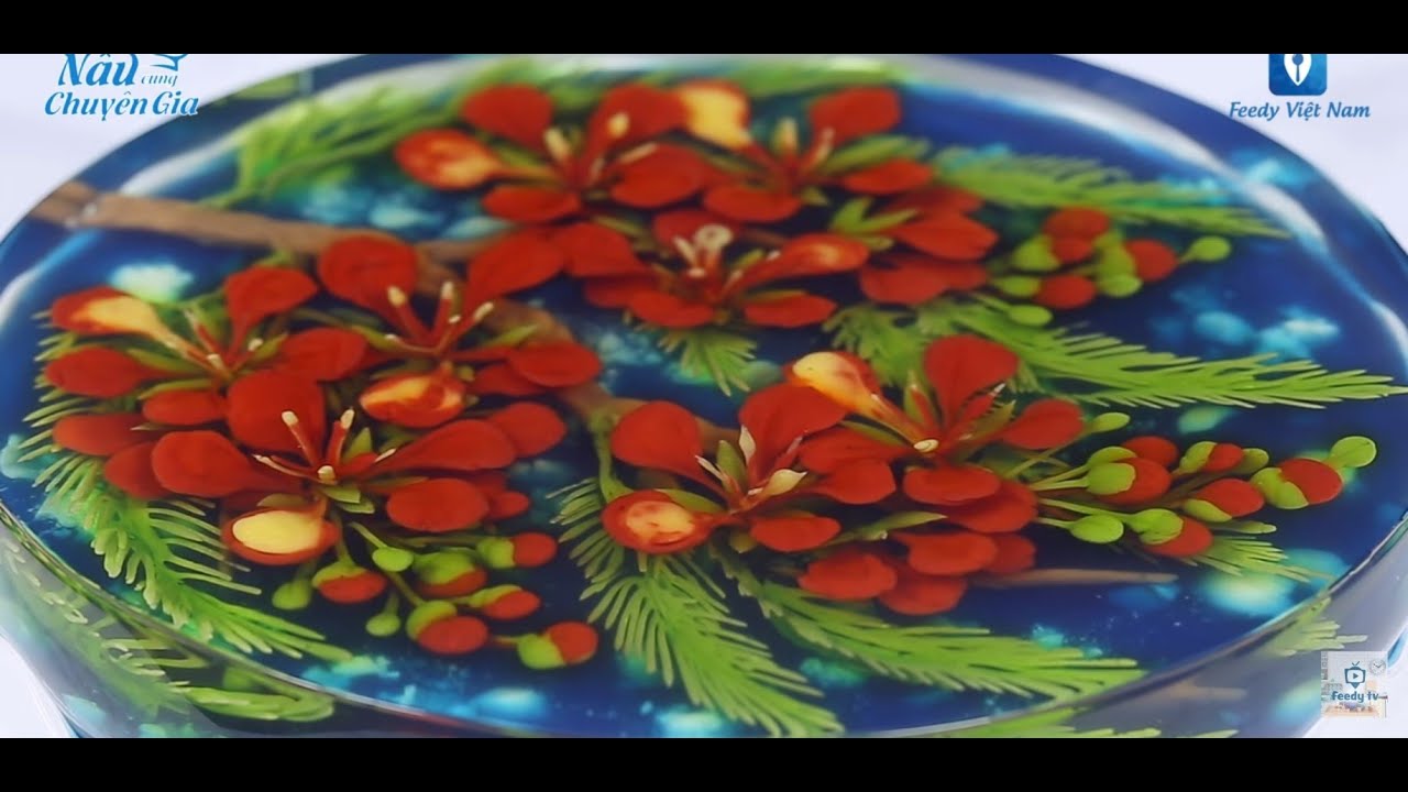 Cách làm THẠCH 3D HOA PHƯỢNG