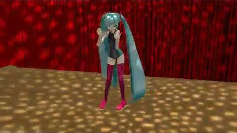 MMD DiscoLightEX v003 Demo swimsuit Miku dances "Feel the Sound"