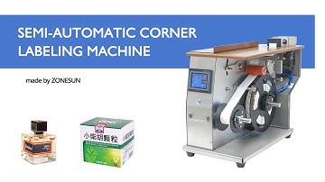 How To Use and Install ZS-TB90 Coner Labeling Machine for all labeling objects