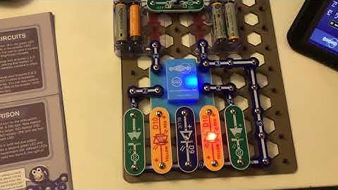 Snap Circuits Discover Coding Coding 5 Lights with a botcode