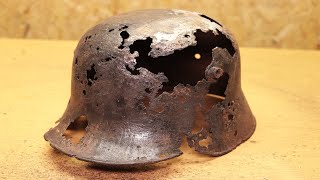 Rusty World War I Helmet Restoration - From Nothing to Awesome