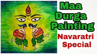 Easy Maa Durga Painting | Navaratri Special | Minu_Arts screenshot 2