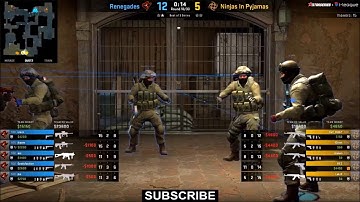 RENEGADES vs NINJAS IN PYJAMAS |  Starseries I-League Season-7 Map2 - Stream Highlights | CS:GO