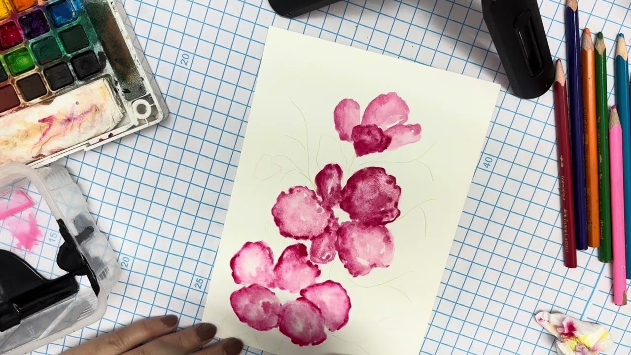 Watercolour flowers 