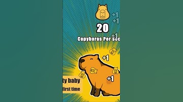 You need to play this game it is called capybara clicker #viral