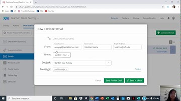 How to Set Up Automatic Follow up E-mails for Non Respondents on Qualtrics