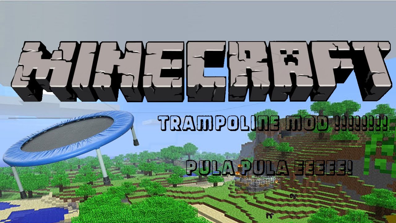 Minecraft Mods #4 - Trampoline Mod! - YouTube