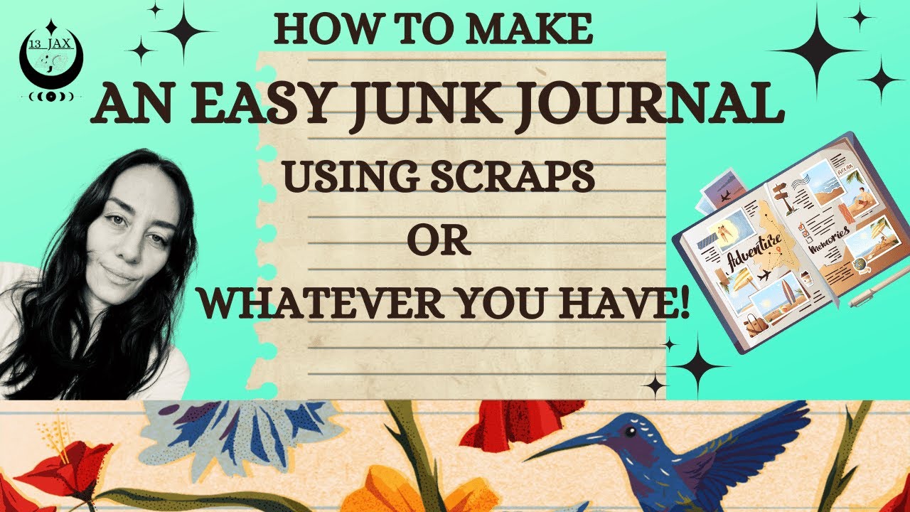 HOW TO MAKE AN EASY JUNK JOURNAL USING SCRAPS - YouTube