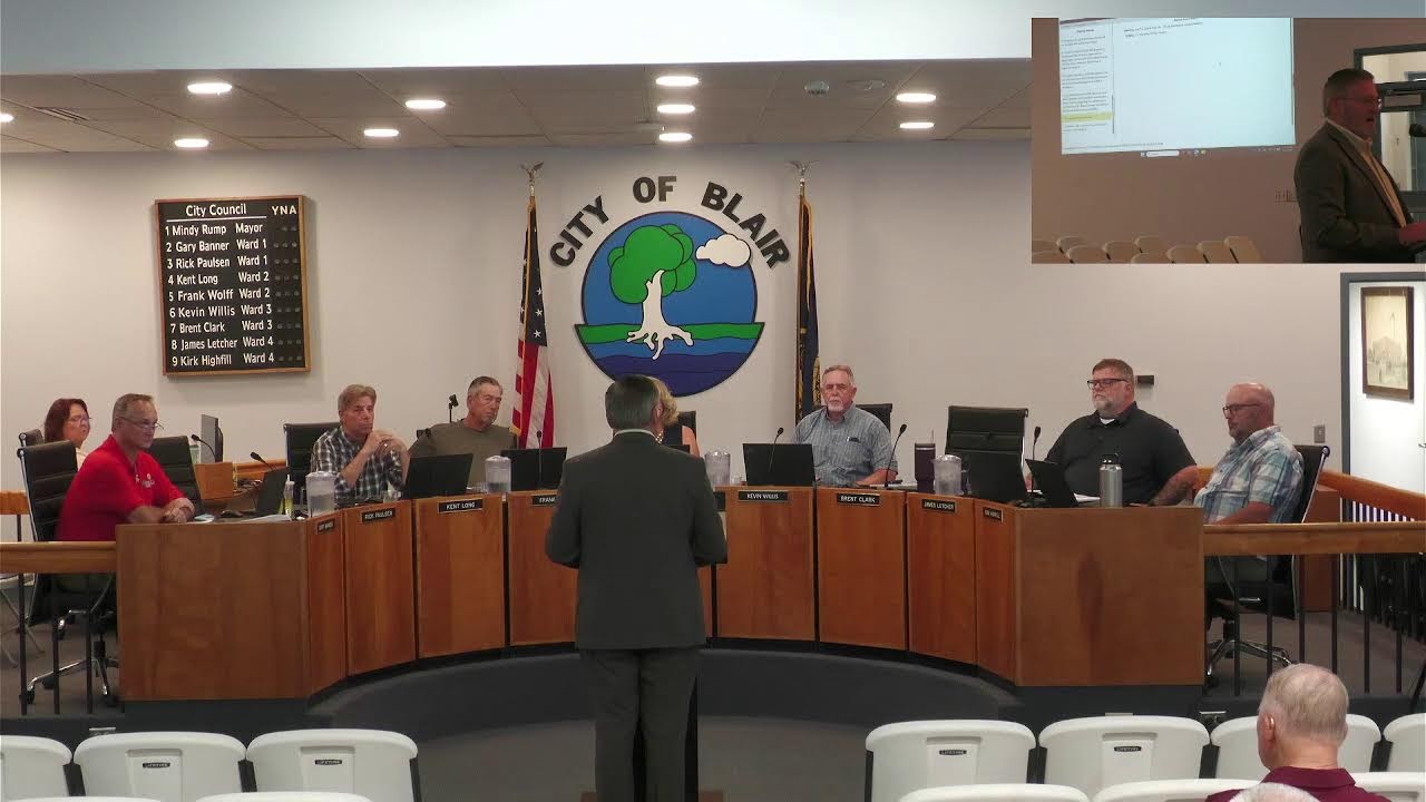 Blair City Council Meeting 7-14-26