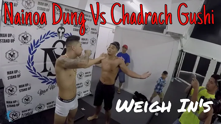 Nainoa Dung  Chadrach Gushi | Weigh In---1/18/2018 @ Hawaii Elite MMA | Man Up & Stand Up