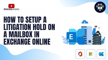 How to Setup a Litigation Hold on a Mailbox in Exchange Online |  Networking Academy | #exchange