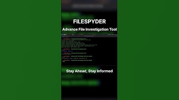 FILESPYDER : Advance investigation tool for hacking files . #osint #fileexplorer #trending #trend