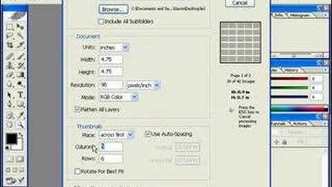 Adobe Photoshop Tutorials - Create a Contact Sheet